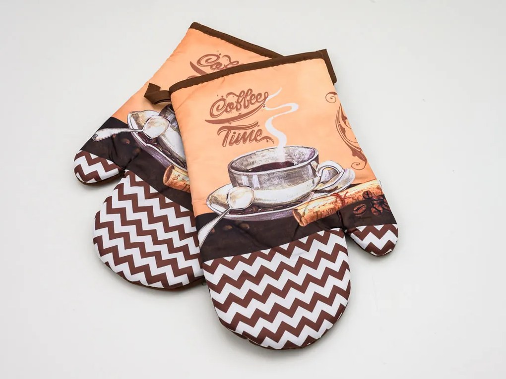 COFFEE barna 2 db-os kesztyűszett mágnessel