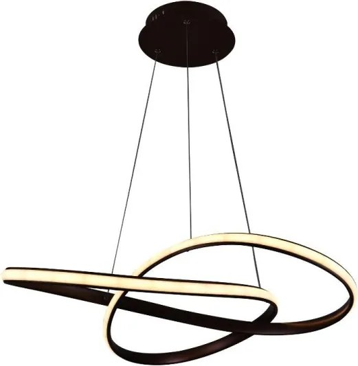 Brilagi - LED Dimmelhető csillár zsinóron COSMOWAVE LED/70W/230V 3000-6500K barna + távirányító