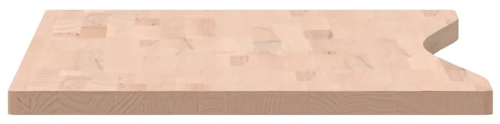 tömör bükkfa íróasztallap 100 x (45-50) x 2,5 cm