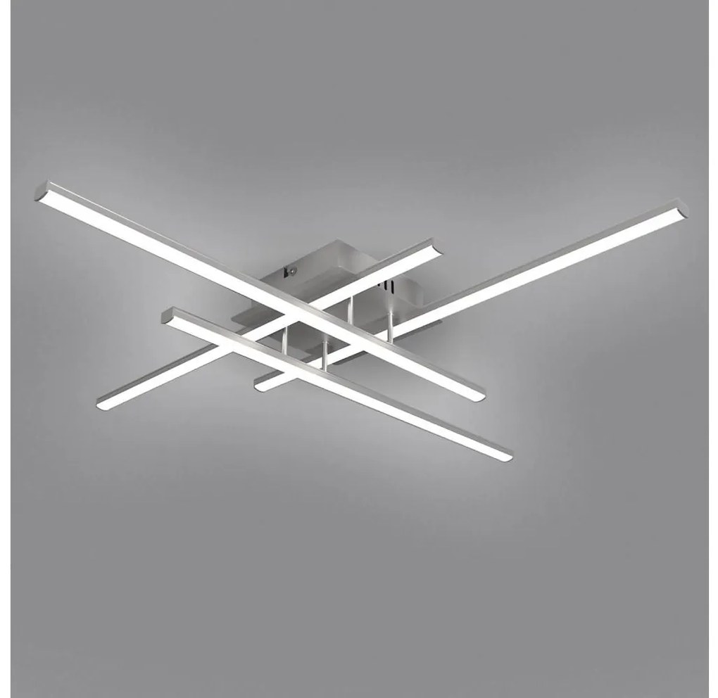 Brilagi - LED mennyezeti lámpa STRIPES LED/37W/230V ezüstszínű BRMX2065-4/SN