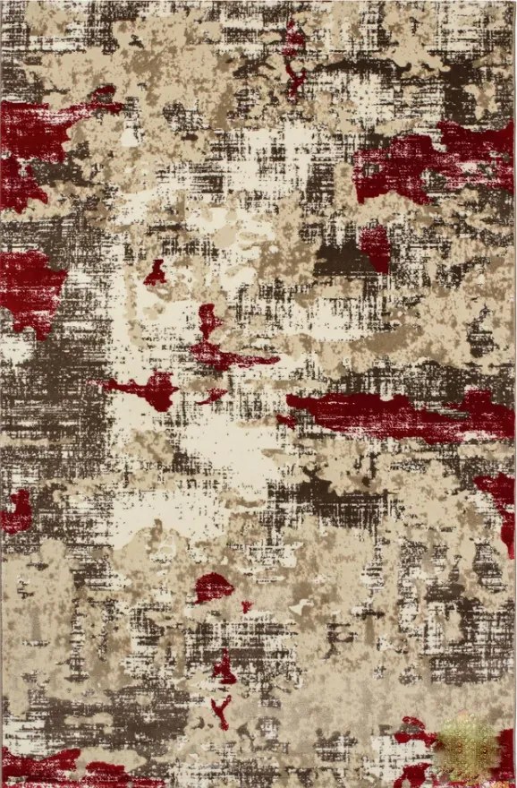 Impulse bordó bézs modern Szőnyeg 300 x 400 cm