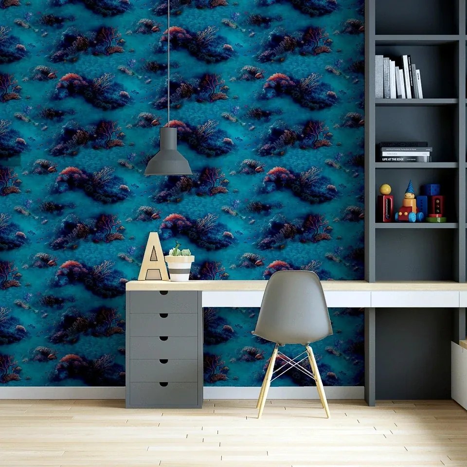 Arthouse Signature 2 Under The Sea kék halas papír tapéta – 923808