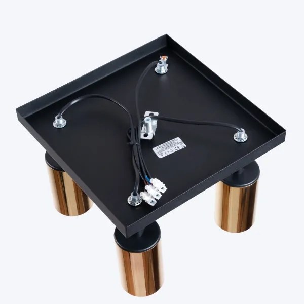 Sollux SL.1386 - Spotlámpa WINX 4xGU10/10W/230V fekete/arany