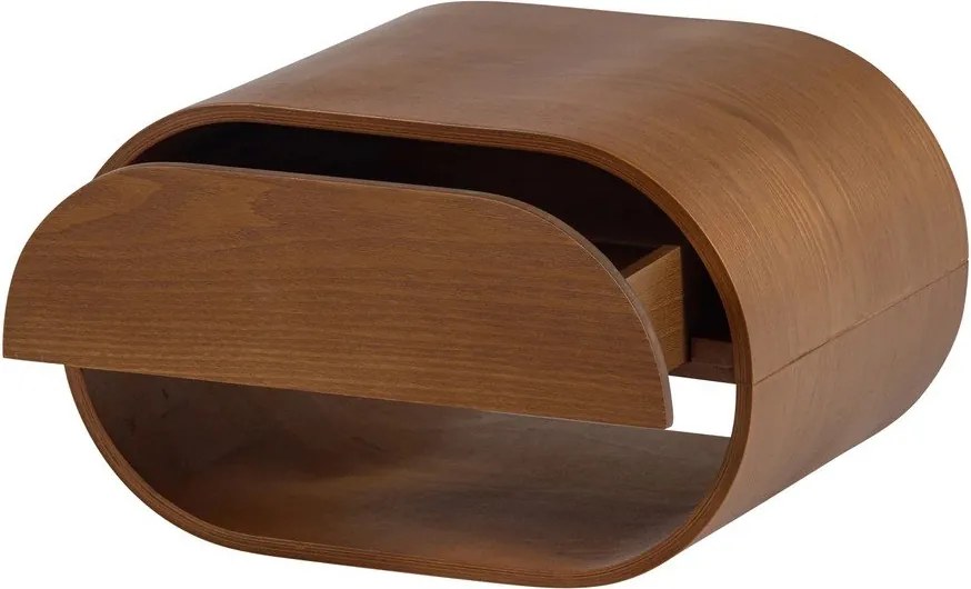Natúr színű többszintes fali polc 39 cm Momo – WOOOD