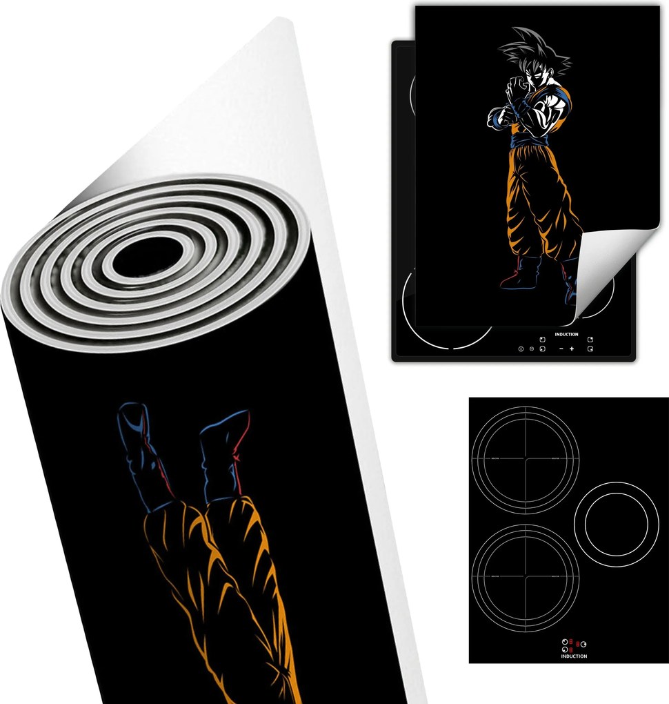 Tűzhelyvédő Szőnyeg Asztali Dekoráció 40x52 fekete Son Goku