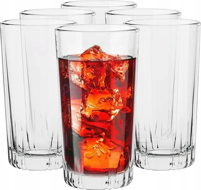 Amazon Basics longdrink pohár, 340 ml, 6 db-os szett