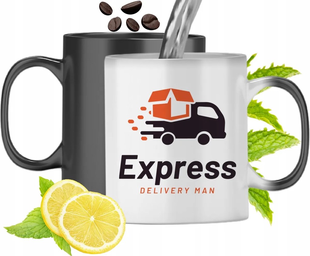 Mágikus Bögre Futárnak Színváltós Nyomtatott Fotóval