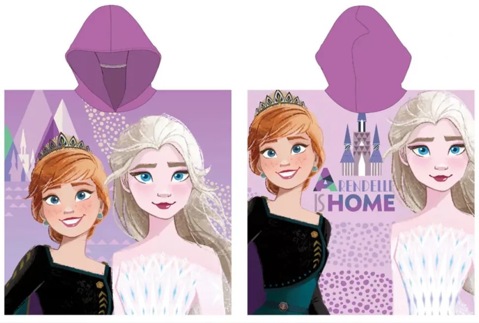 Disney Jégvarázs Arendelle strand törölköző poncsó 55x110 cm (Fast Dry)