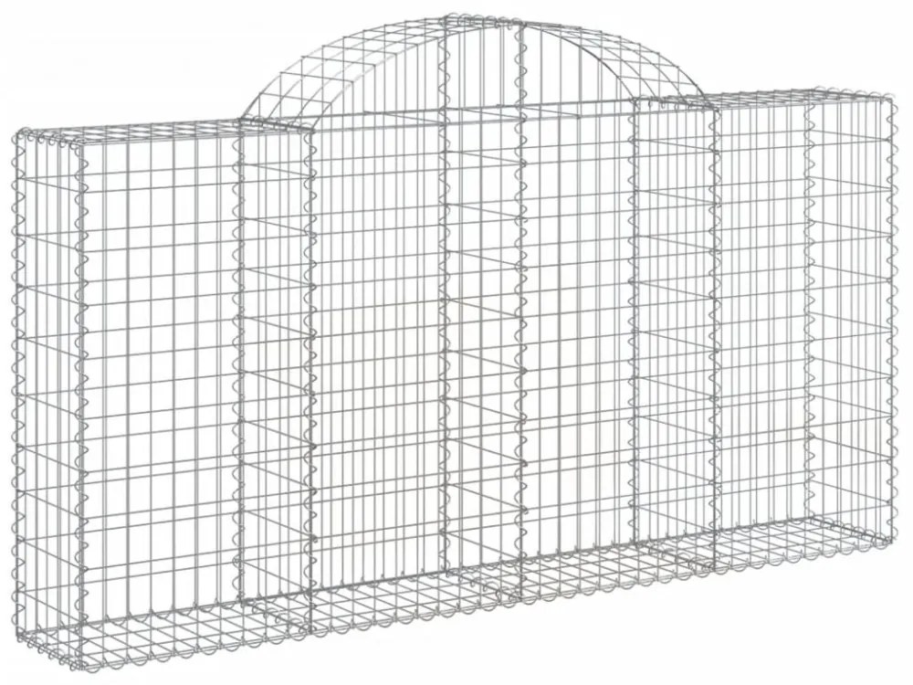 20 db íves horganyzott vas gabion kosár 200x30x100/120 cm