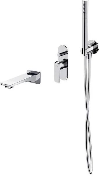 Cersanit S952-036 CITY fürdőkád szett falba építhető csappal, króm
