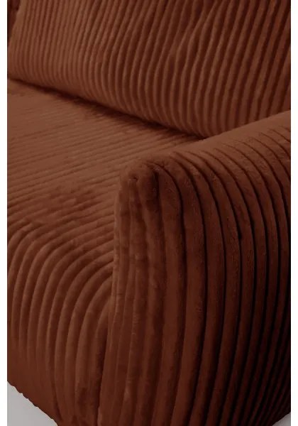 Univerzális ággyá alakítható L alakú sarokülőgarnitúra tárolórekesszel FRIDA barna