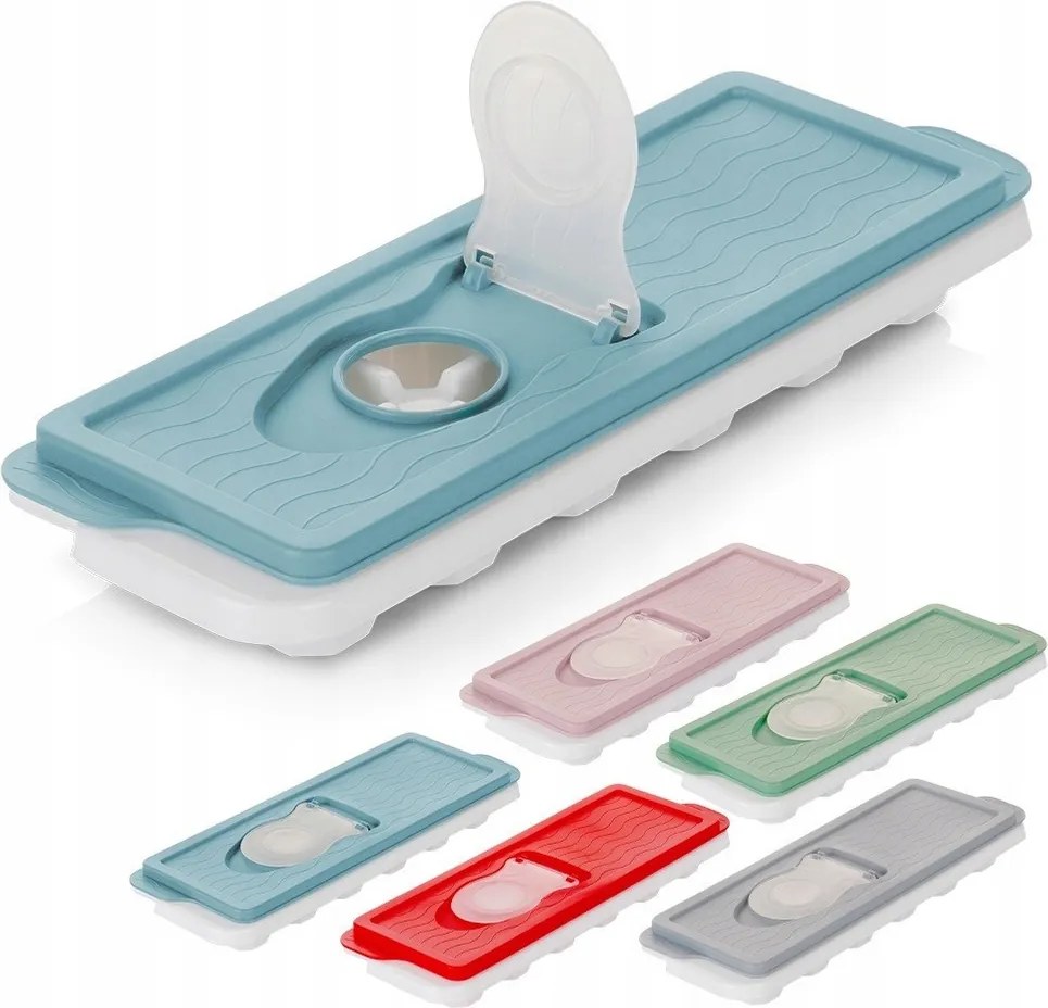 Jégkocka Forma Szilikon Fedővel 12 Db Jégkocka Számára