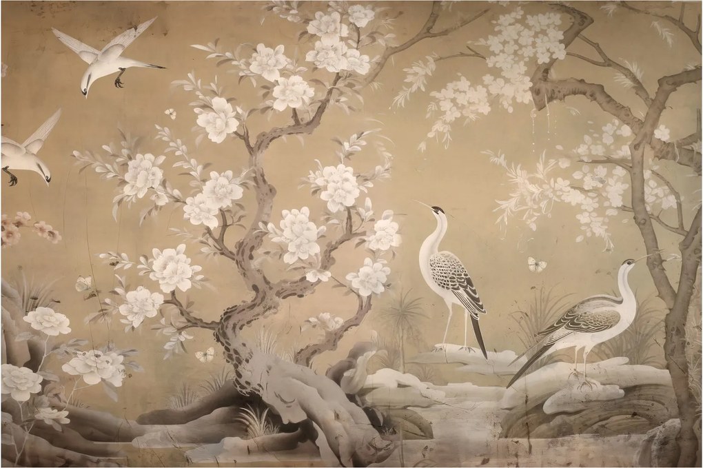 Kép - Rajzfilm japán táj (90x60 cm)