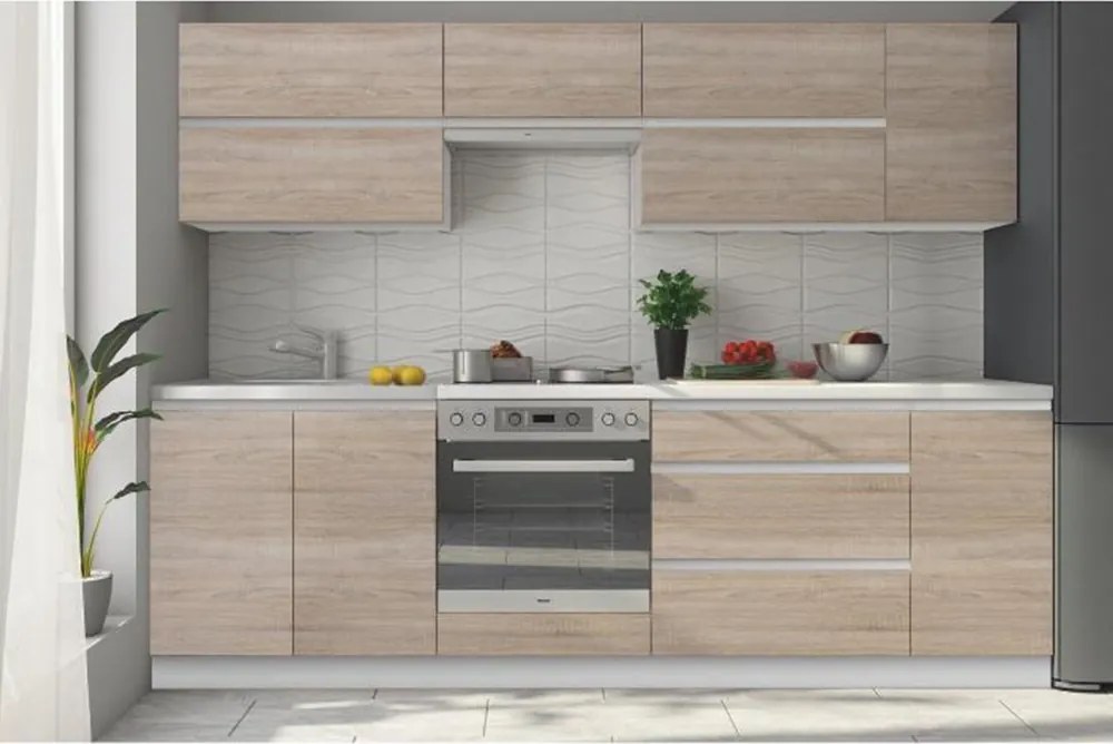 Felsőszekrény egy ajtóval, tölgy sonoma, LINE G60