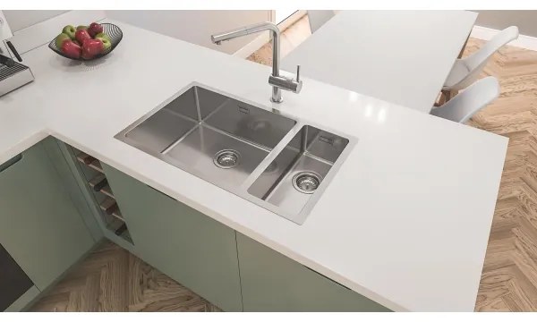 GROHE 31573SD1 - Konyhai mosogató szett K500 csepegtetővel és A csapteleppel, 86×50 cm, rozsdamentes acél