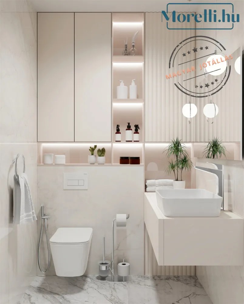 DEANTE-ADI-0732 SILIA Króm Színű WC Papírtartó Állvány