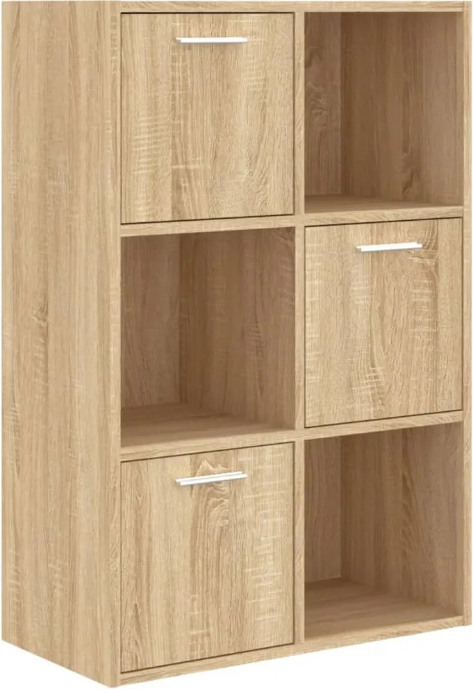vidaXL sonoma tölgy színű szerelt fa tárolószekrény 60 x 29,5 x 90 cm