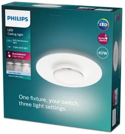 Philips- LED Dimmelhető mennyezeti lámpa GARNET SCENE SWITCH LED/40W/230V 4000K