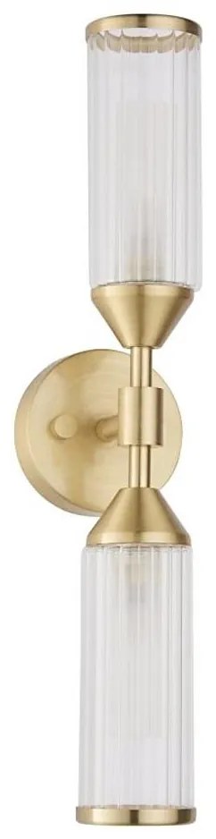 Endon 92229 - Fali lámpa TOUR 2xG9/3W/230V sárgaréz