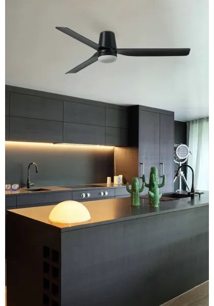 FARO 33830WT-1TW-LED Dimmelhető ventilátor PUNT TUB M LED/18W/230V fekete átm. 132 cm WT + távirányító