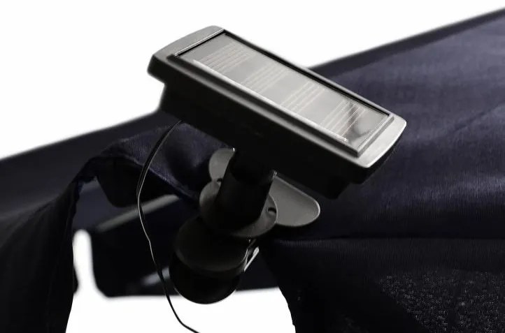 GARTHEN Napelemes lánc napernyő világításhoz hideg fehér