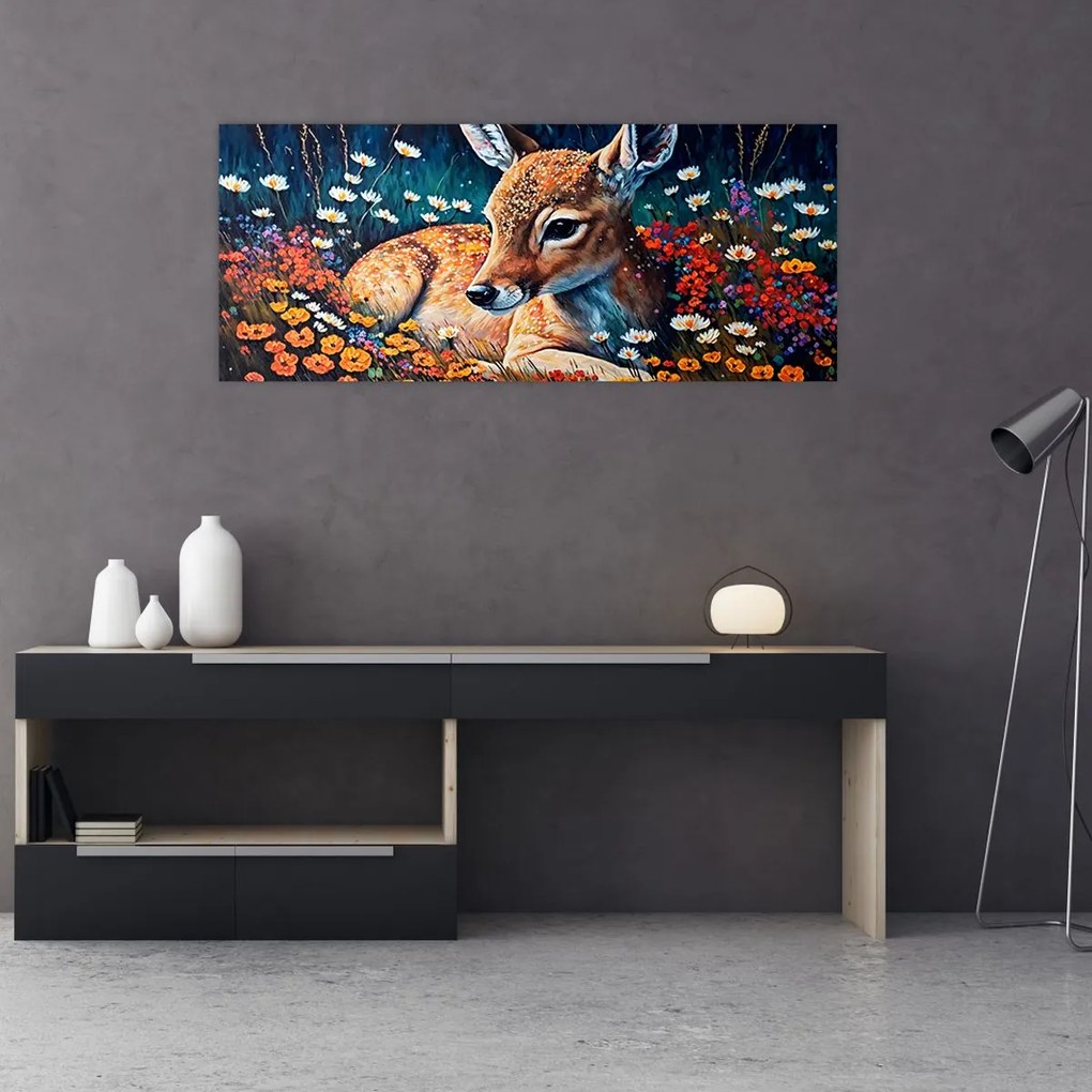 Kép - Festett szarvas (120x50 cm)