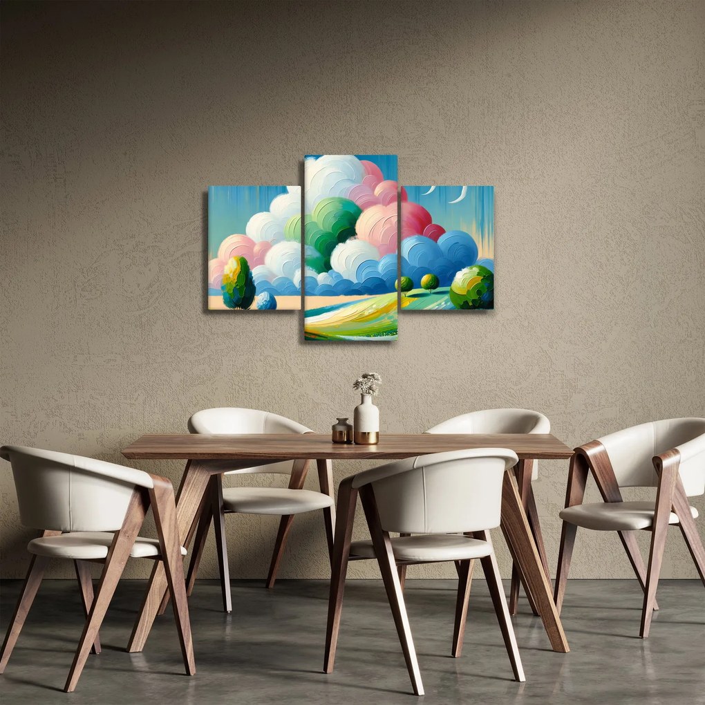Kép - Tájkép felhővel (90x60 cm)