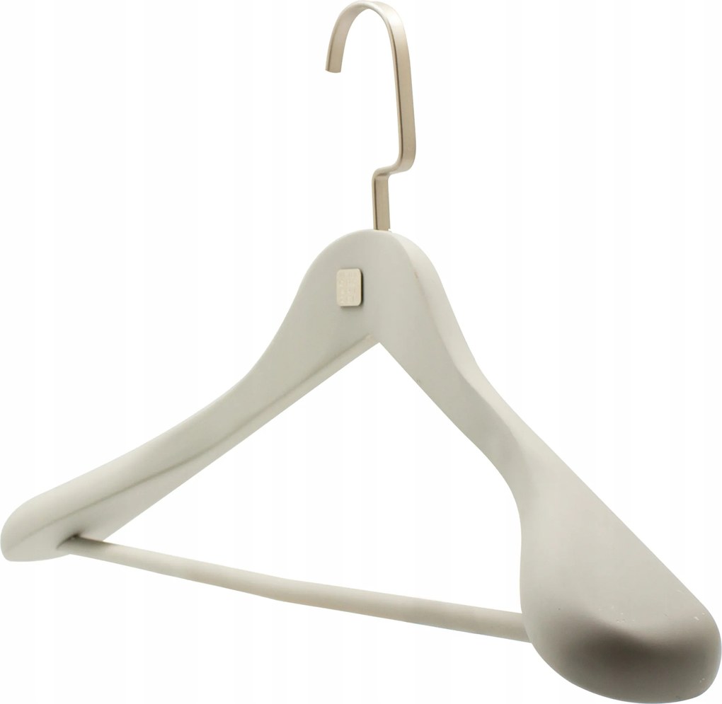 Exkluzív fehér fa ruhaakasztó 45 cm