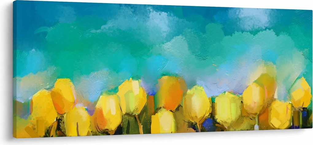 Sárga tulipán képe (120x50 cm)