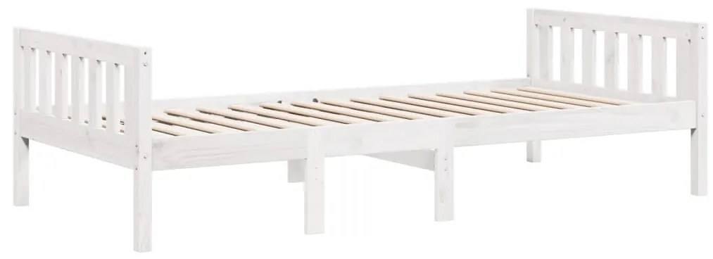 fehér tömör fenyőfa gyerekágy matrac nélkül 90 x 200 cm