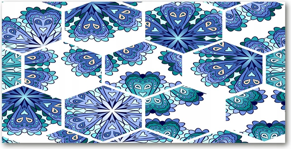 Fotó-üvegkép Mandala elemek 140x70