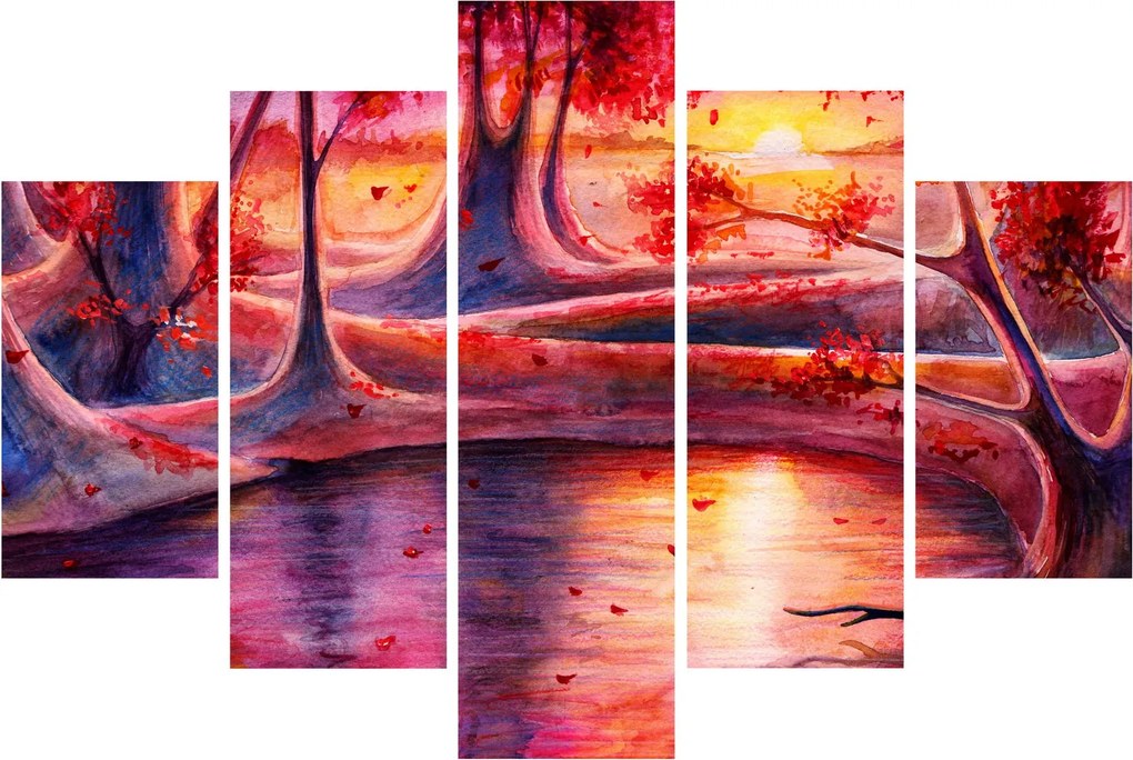 Egy varázslatos erdő képe (150x105 cm)