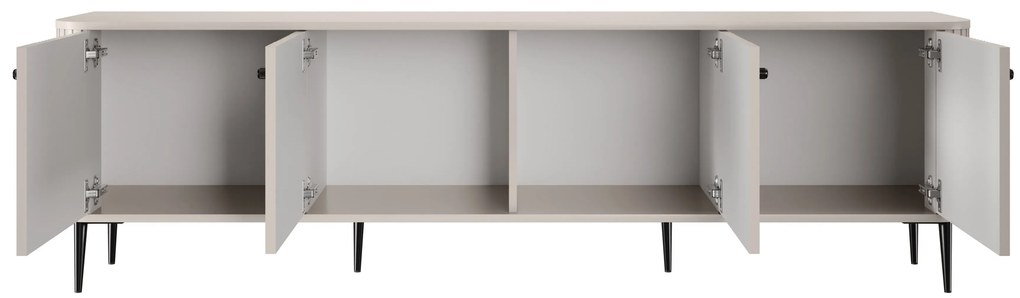Vesper 4D tévéállvány 187 cm – kasmír / fekete lábak