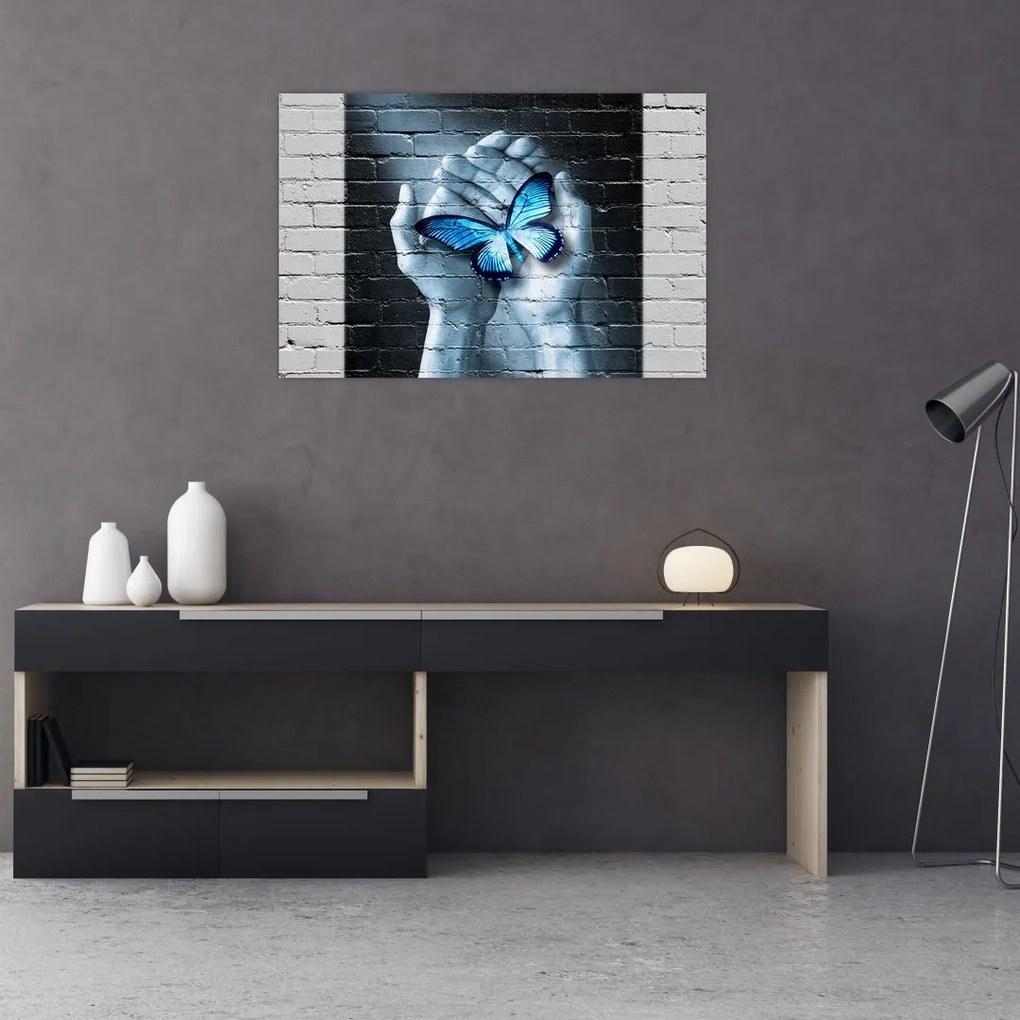 A pillangó képe a falon (90x60 cm)