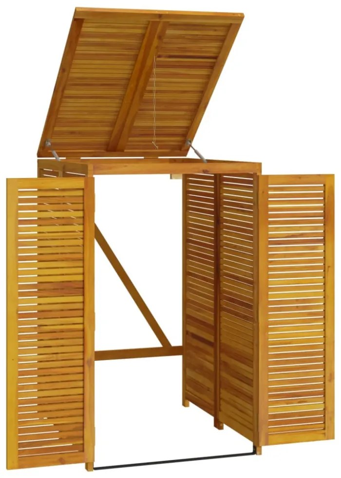 tömör akácfa kukatároló fészer 70 x 89 x 117 cm