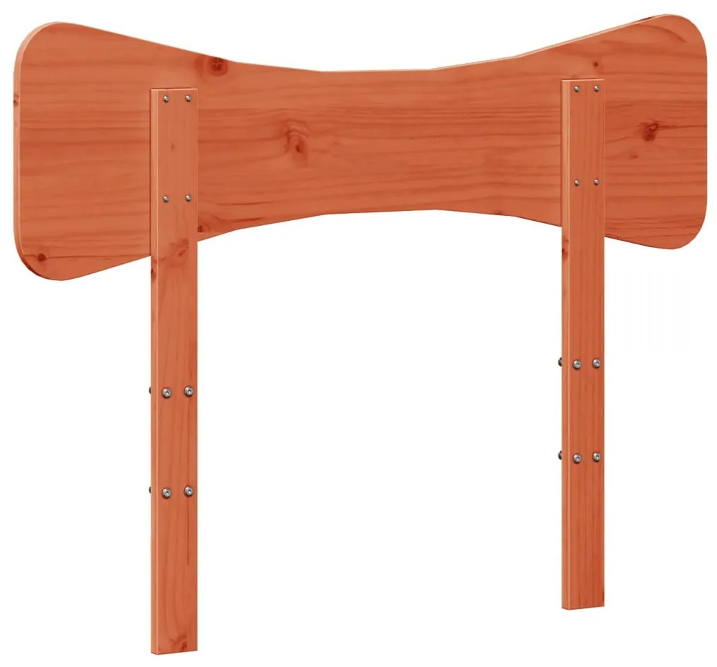 viaszbarna tömör fenyőfa fejtámla 90 cm