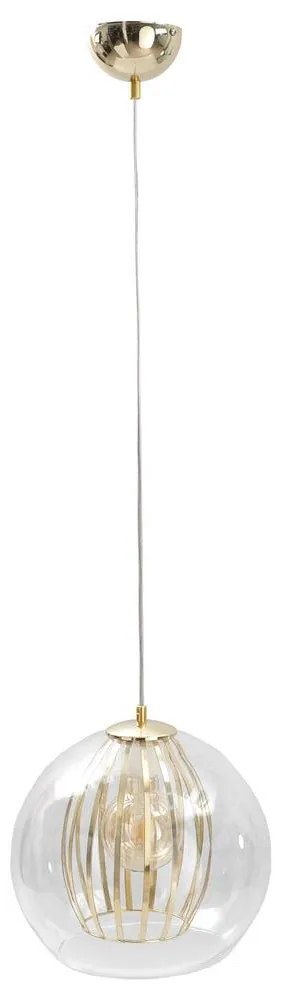 Csillár zsinóron GLAMI 1xE27/60W/230V arany