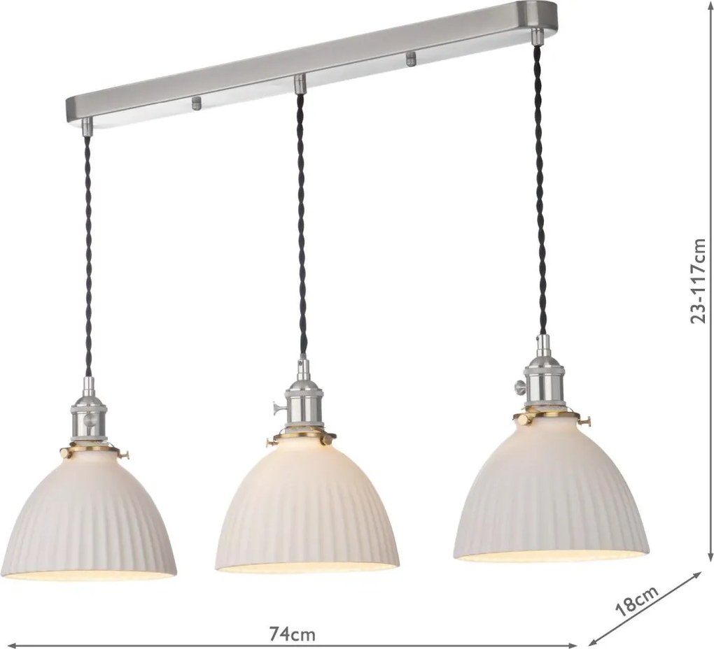 Dar Lighting modern függeszték hadano antik króm darhad3661-09