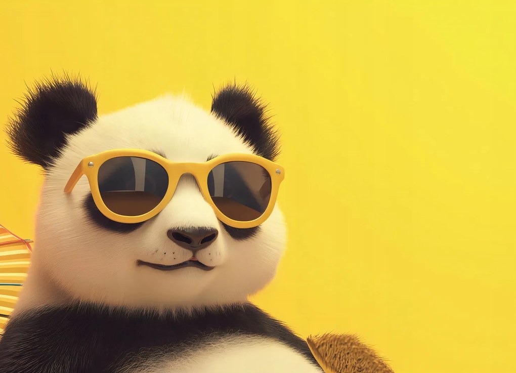 Poszter 18x13cm Panda ünnepi hangulatban