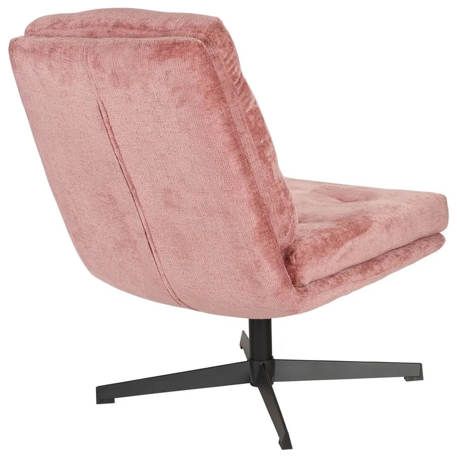 Rózsaszín forgó fotel Kai – White Label