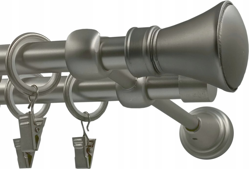 Fém Függönykarnis fi16+16 monaco Szatén 180cm galvanizált