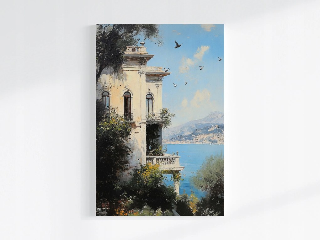 Vászonkép Canvas Építészet Olaszország Amalfi Villa Tenger Terasz 40x60