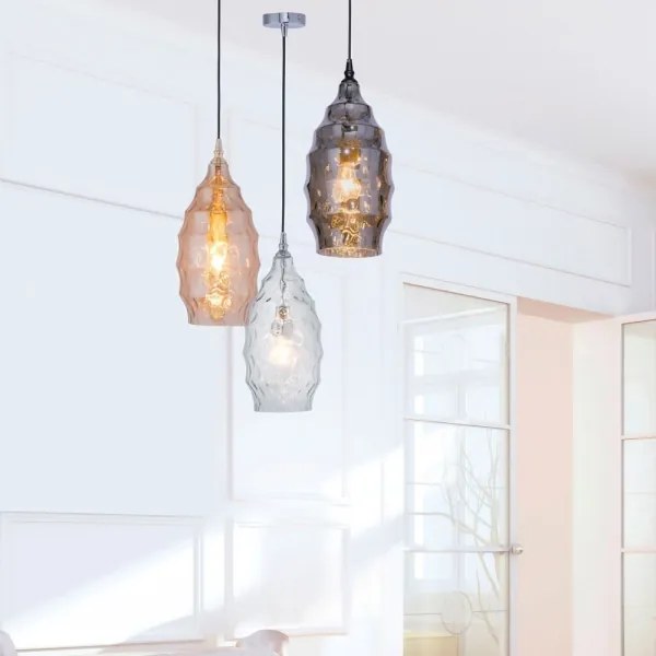 Paul Neuhaus 8267-00 - Csillár zsinóron SCARLETT 1xE27/60W/230V átm. 19 cm átlátszó