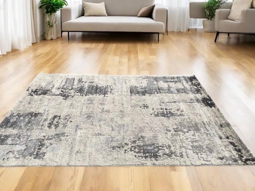 Veston 51263 szürke modern szőnyeg 80x150 cm