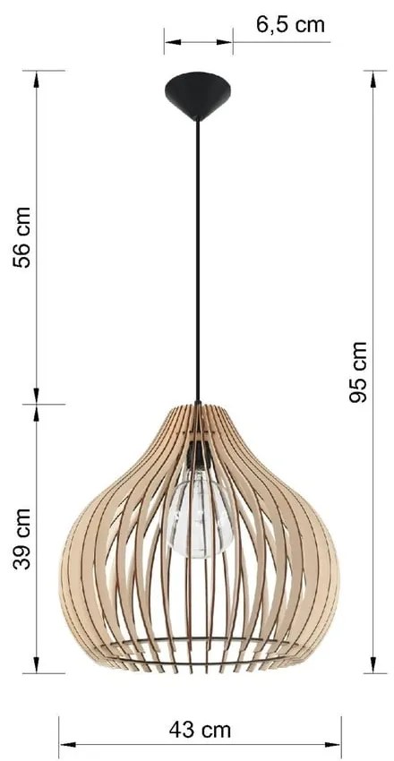 Pantilla bézs függőlámpa - Sollux