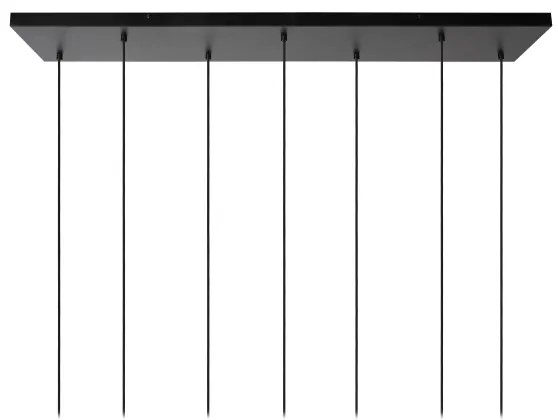 Lucide 45402/07/30 - Csillár zsinóron MARIUS 7xE27/40W/230V fekete