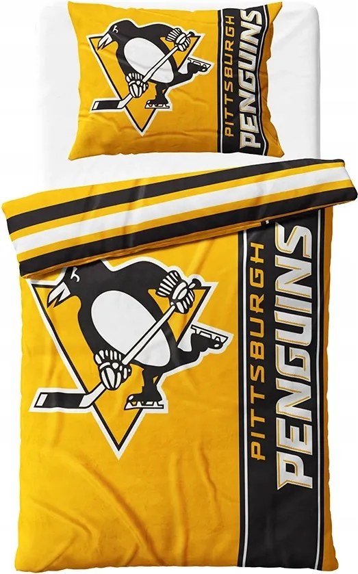 Pittsburgh Penguins Nhl öv mikro plüss ágyneműhuzat