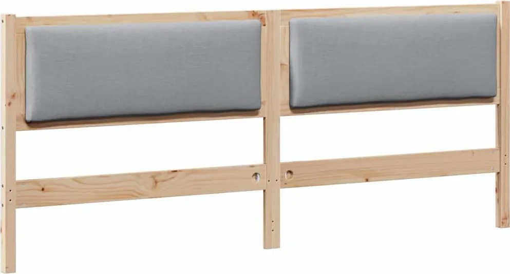 vidaXL Fejtámla Egyéb Barna 200 cm Tömör fenyőfa