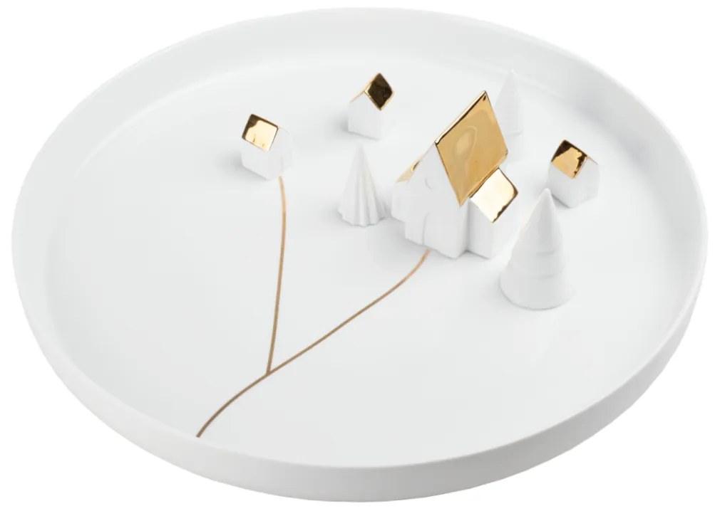 Fehér porcelán tál BOWL VILLAGE