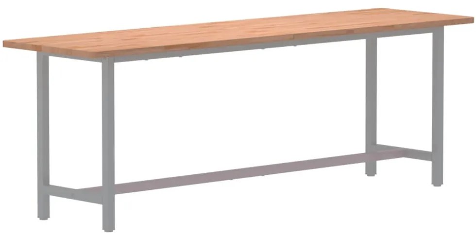 tömör bükkfa íróasztallap 200 x 55 x 2,5 cm